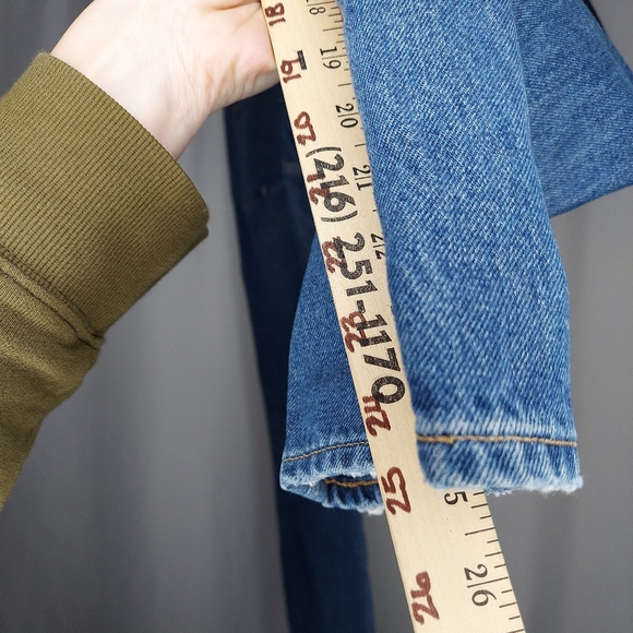 J. Crew Jeans 32P Petite Slouchy Boyfriend Distressed Blue Denim 32 Short NEW - Picture 8 of 12